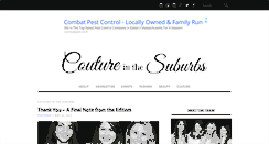 Desktop Screenshot of coutureinthesuburbs.com